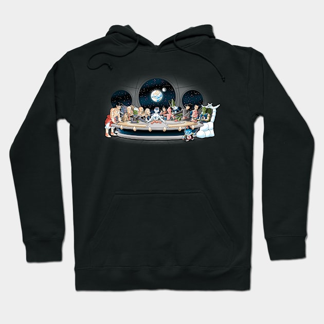 Bad fighters dinner Hoodie by Cromanart